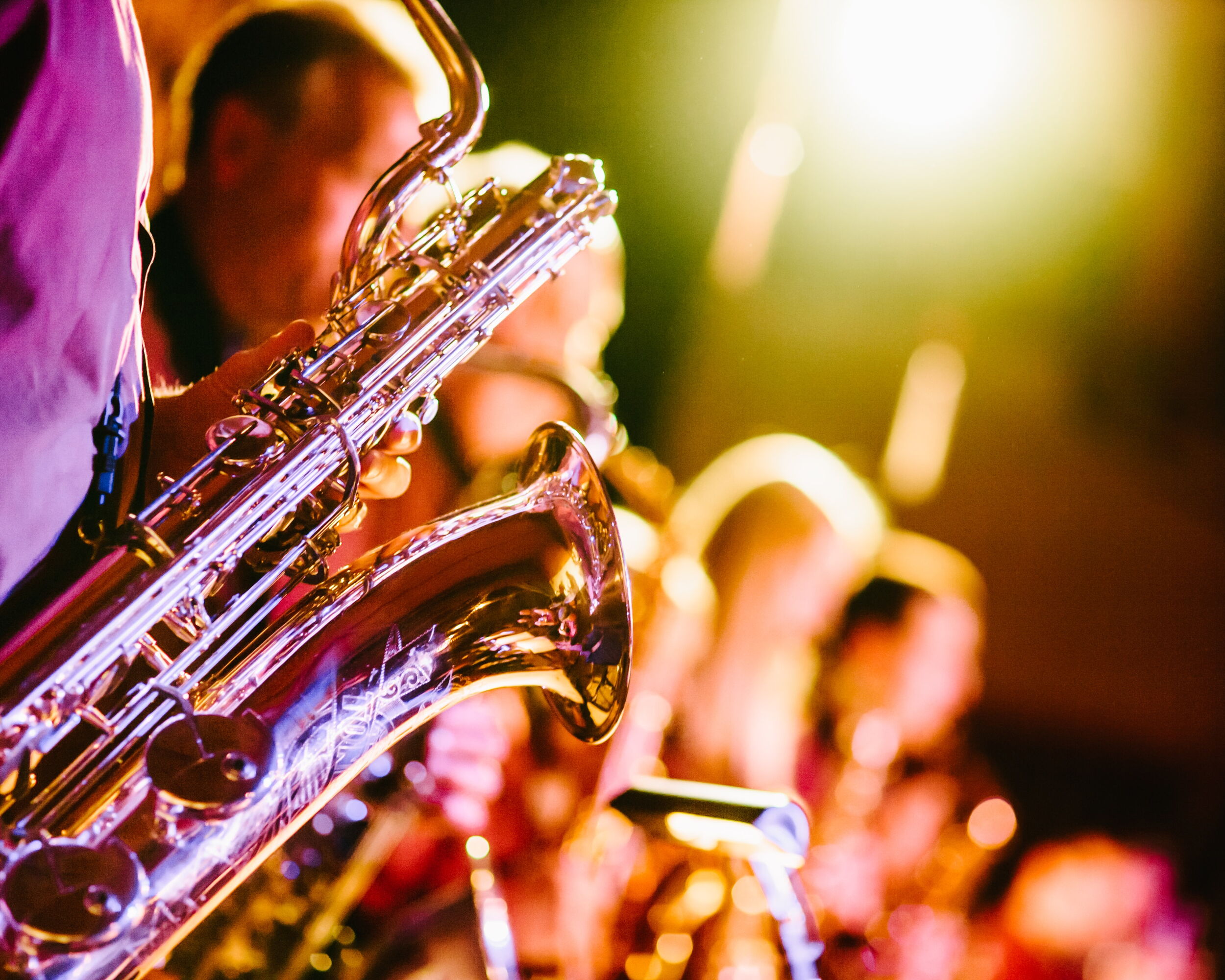 Jazzbläser während eines Konzertes