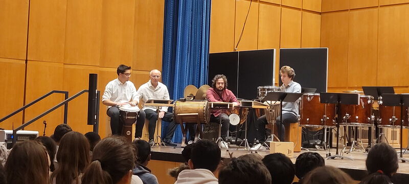 Percussion Ensemble auf Bühne