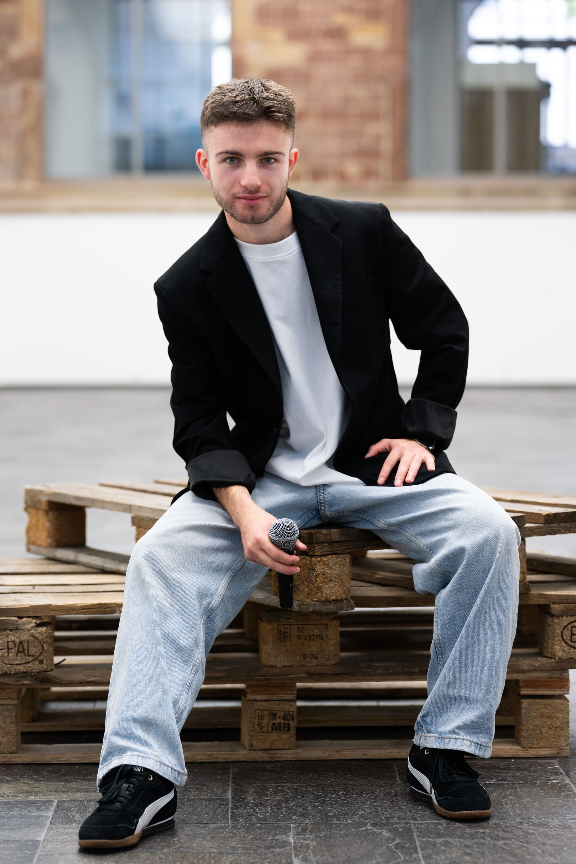 Musiker mit Mikrofon