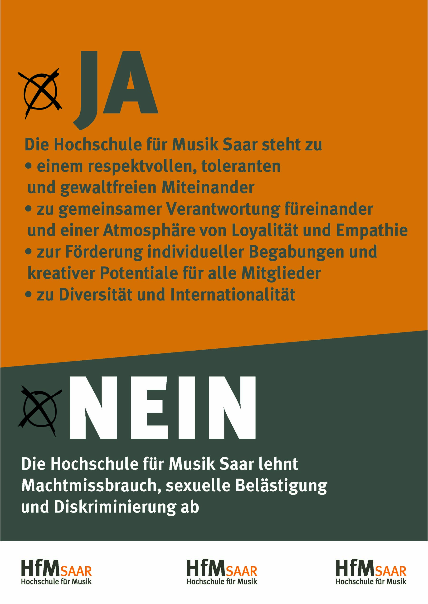 Plakat gegen Diskriminierung